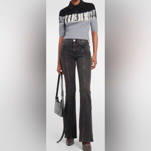 FRAME Le High Flare High Rise Denim Jeans Size 27 Grey